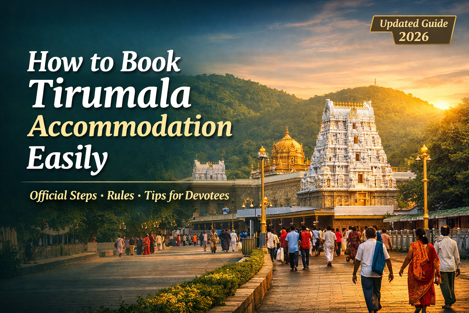 how to book accommodation at Tirumala
