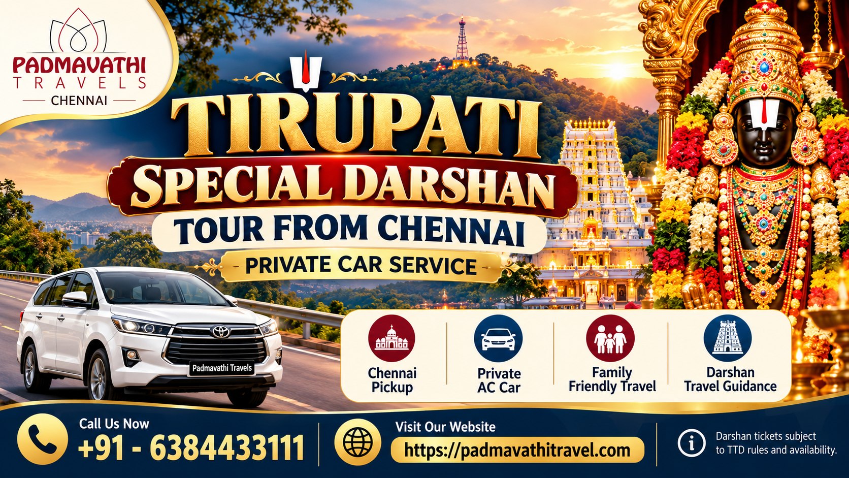 Tirupati Special Darshan Tour