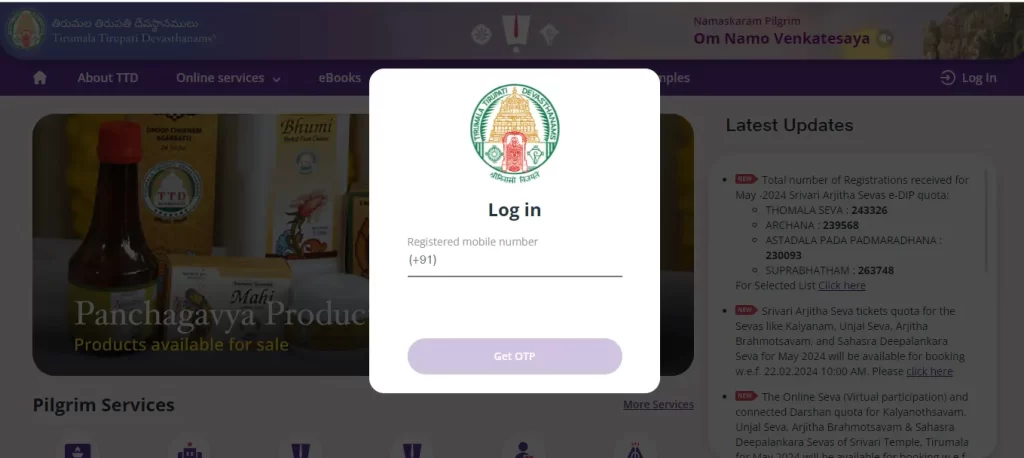 Enter your Phone Number to receive OTP, then Enter the OTP to complete registration.