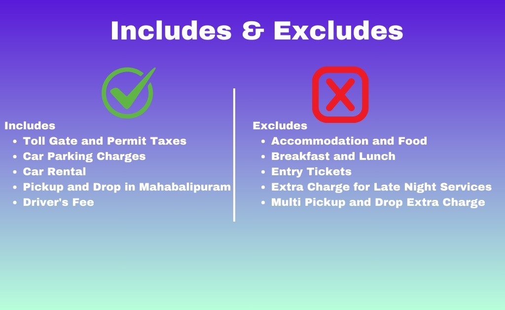 Chennai to Mahabalipuram tour package