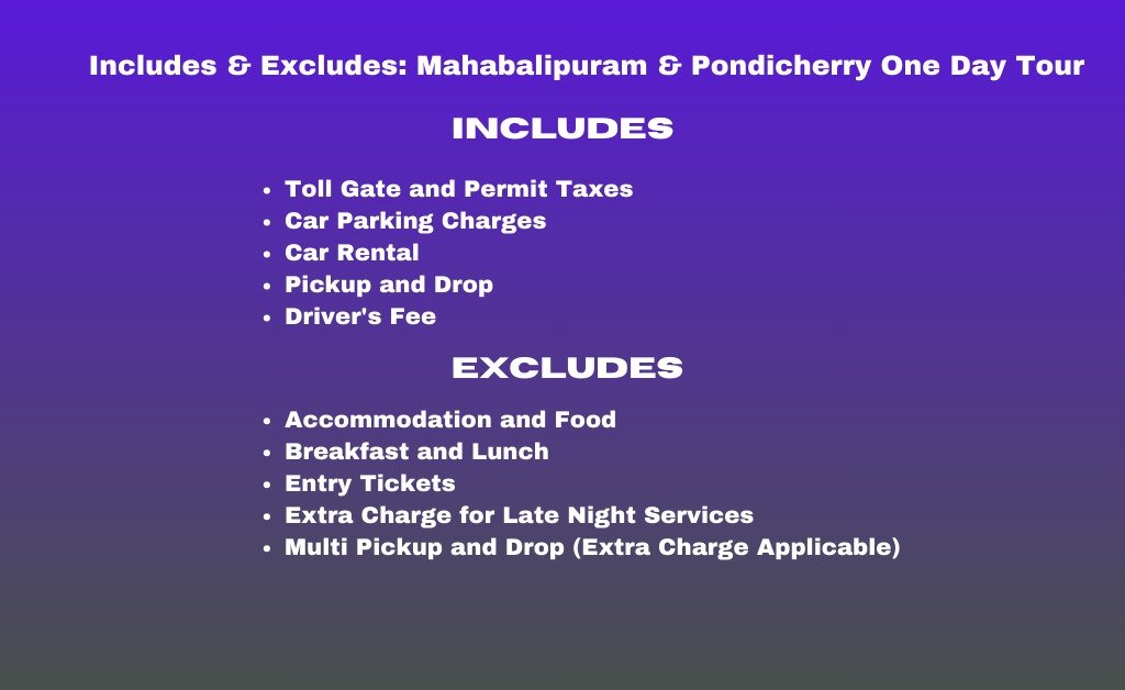 Chennai to Mahabalipuram one day tour