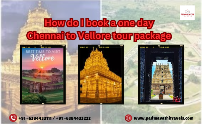 How do I Book a One day Chennai to Vellore tour package