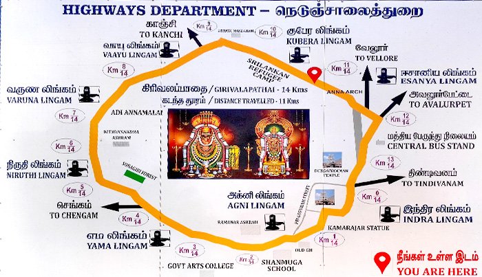 Chennai to Thiruvannamalai car package
