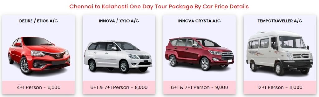 Chennai to Kalahasti one day tour package