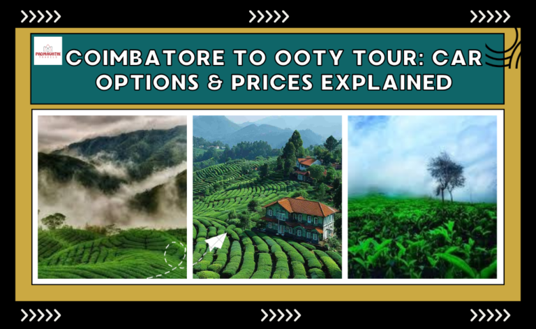 Coimbatore to Ooty Tour: Car Options & Prices Explained