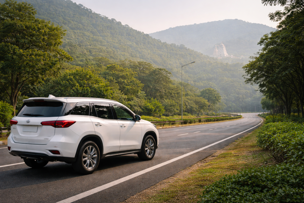 Private AC vehicle for Srivani Darshan travel planning to Tirumala from Chennai